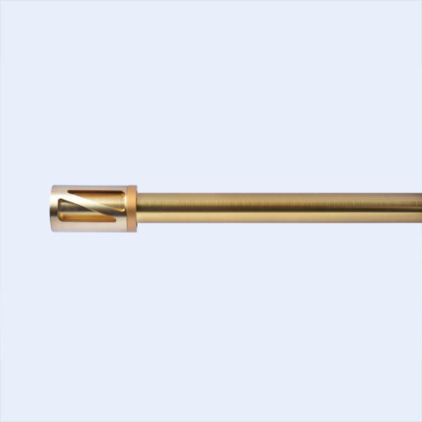 Buy cheap Diameter 22 mm Metal Curtain Pipe Accessories Gold Shower Curtain Rod Set For Living Room from wholesalers