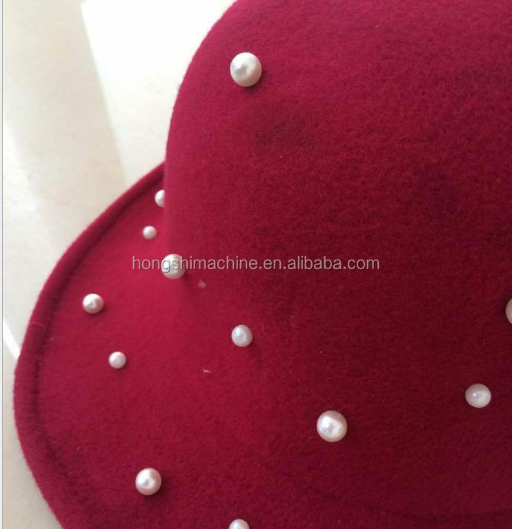 Rivet Nail Pearl Attaching Punching Machine , Automatic Beads Fixing Machine For Clothes