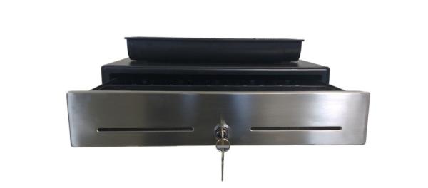 Buy cheap Classic Black Metal ABS With Stainless Panel Cash Drawer Safe from wholesalers