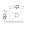Buy cheap Rectangular Stainless Steel Corner Kitchen Sink Durable Nano Sliver 1.2 think from wholesalers