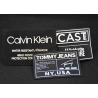 Buy cheap 5 Colorway Printed Iron On Labels Woven Labels With Own Logo from wholesalers