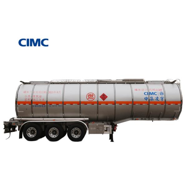 Buy cheap 46000 Liter Stainless Steel Crude Oil Fuel Tanker Semi Trailer for Truck Distribution from wholesalers