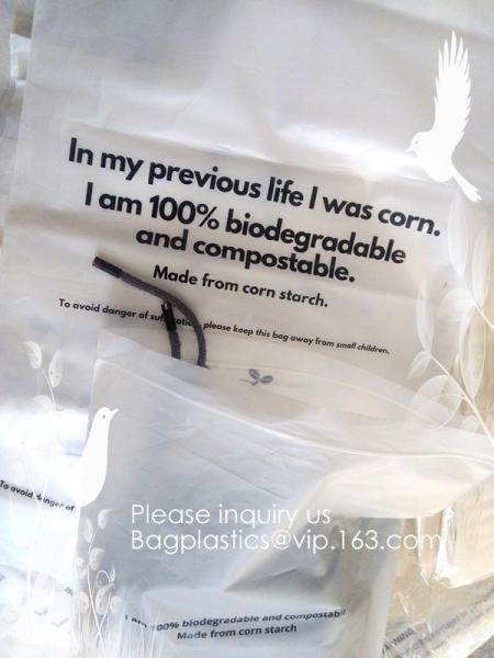 Buy cheap Bio degradable corn starch PLA plastic zipper bag, Compost Bio Degradable Green Plastic Compostable k Bags from wholesalers