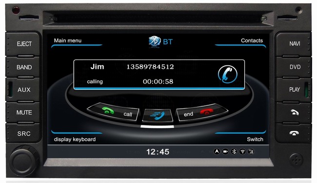 2 din 6.2 inch in dash car dvd player dual screen for Peugeot 307 with auto stereo autoradio syste OCB-017