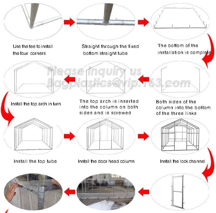 high quality tunnel single span galvanized arch green houses,Plant Large Walk in Greenhouse with Clear Cover for garden
