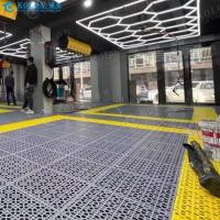 Buy cheap 400*400*18mm Anodized Blue Floor Grilles for Modern Airflow Solutions product