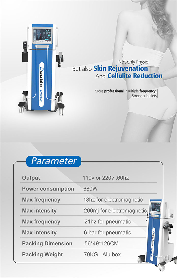 Double Channel Shock Wave For Pain ESWT Therapy Machine Ultrasound Therapy Erectile Dysfunction Machine