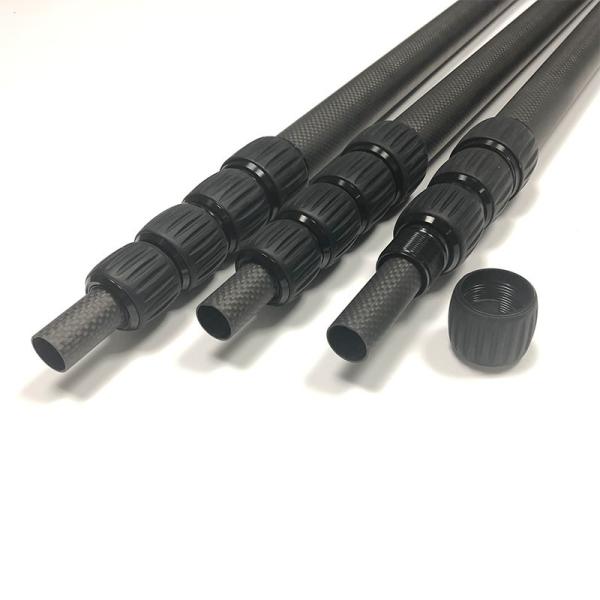 Buy cheap Lightweight 3K Telescoping Carbon Fiber Tube Water Fed Extension Pole from wholesalers