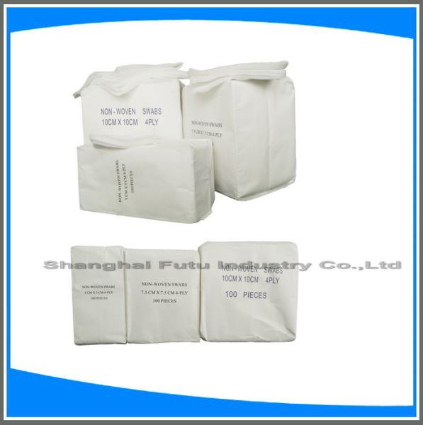Buy cheap Medical use hospital consumables 4 ply non woven swab from wholesalers