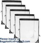 Custom Made PVC Transparent Drawstring Bag For Sports Cloth,Sport Promotional