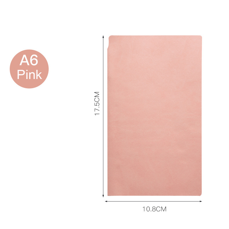 Customized Paper Business Logo Printed Debossed Soft Black PU Planner A5 Leather Notebooks