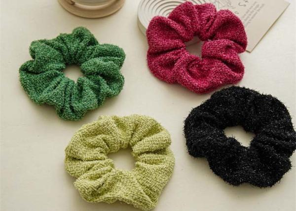 Buy cheap influencers red black ins Scrunchie bun hair adornment ponytail senior sense scrunchie spot accessories wholesale from wholesalers