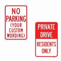 Buy cheap Reflective Aluminum Sheeting No Parking High Visibility Road Traffic Signs product