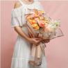 Buy cheap Lizhiran Rose Gold Edge Space Jelly Film Wrapping Paper Simple Border Waterproof Translucent Matte Bouquet Paper Wholesale from wholesalers
