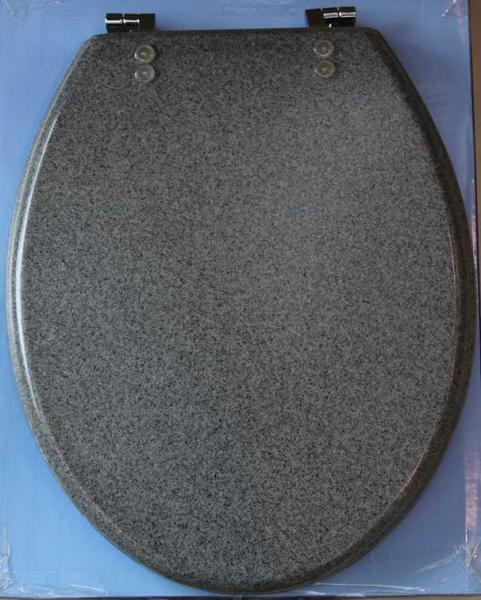 Buy cheap Glitter polyresin toilet seat,18'european size,whiter and black from wholesalers