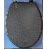 Buy cheap Glitter polyresin toilet seat,18'european size,whiter and black from wholesalers