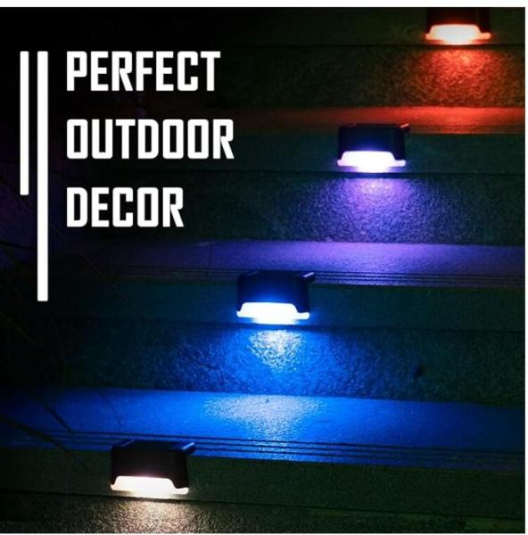Buy cheap Water Resistant Color Changing Solar Fence Lights for Yard, Patio, Stairs, Deck from wholesalers