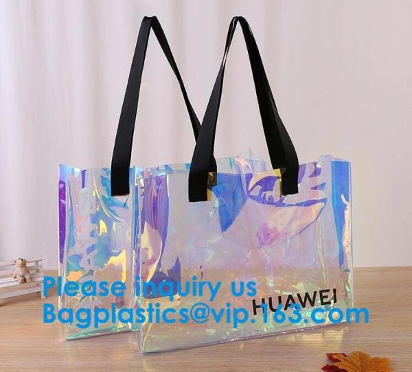 Buy cheap Women Summer Beach Bag Vinyl PVC Transparent Small Tote Handbags Shopping Shoulder Bags from wholesalers