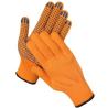 Buy cheap Hi Vis Orange Cotton Gloves 7 Gauge / 10 Gauge PVC Dot Gloves from wholesalers