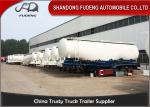 High Strength Steel Bulk Cement Tanker Trailer , 30 Tons Cement Tank Semi