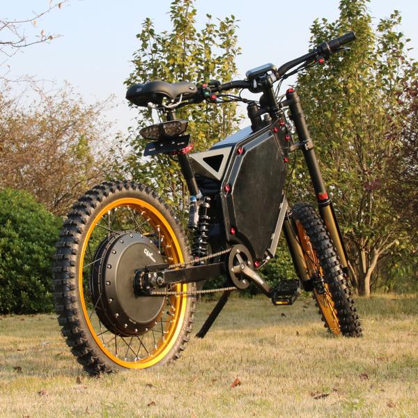 8000W Powerful Electric Bicycle , Fully Suspended Mountain Bike With 750C Color
