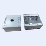 1/2" 3/4" Holes Waterproof Terminal Box Grey PVC Coated UL Listed