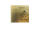 Buy cheap QR Code Metal Membership Card Brass Black Printing Brushed from wholesalers