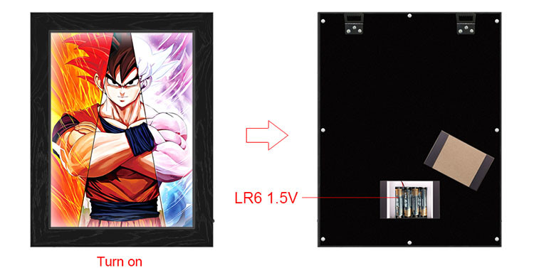 CMYK Lighting Box 0.6mm PET 3D Lenticular Led Poster
