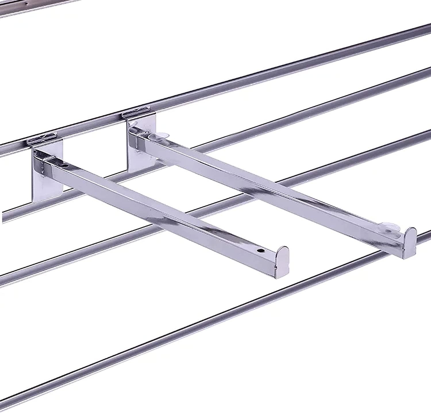 Metal Chrome Gondola Security Display Pegboard Hook For Shelf