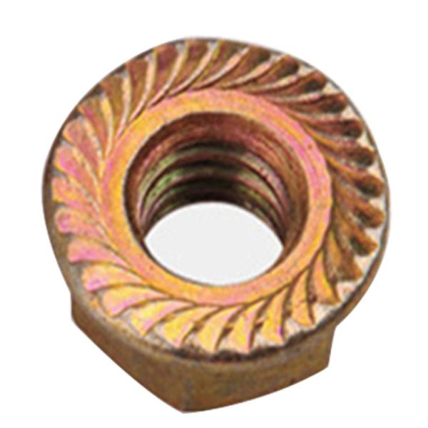 Buy cheap Polished Finish Flange Nut DIN6923 with Gasket Serrated Nut Anti Slip White Colored Zinc from wholesalers