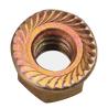 Buy cheap Polished Finish Flange Nut DIN6923 with Gasket Serrated Nut Anti Slip White Colored Zinc from wholesalers