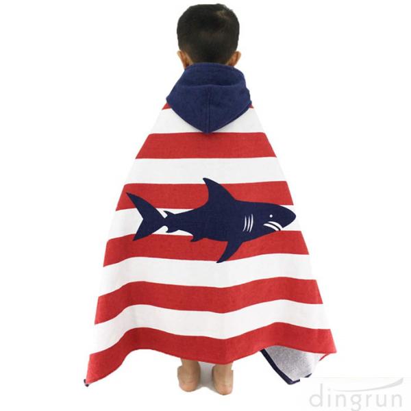 Buy cheap Children Hooded Towel 100% Natural Cotton Beach Poncho Towels Swim Bath Towels from wholesalers