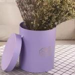 Customized flower box paper hat round box for roses packaging