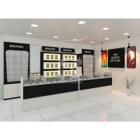 Buy cheap OEM Wall Mounted Display Cabinets With Glass Doors 16mm Thick MDF product