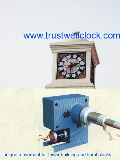 city clocks, double side street clocks, platform clock, movement for city clock