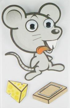 Buy cheap Big Animal Layered 3D Cartoon Stickers For Children Custom Offset Printed from wholesalers