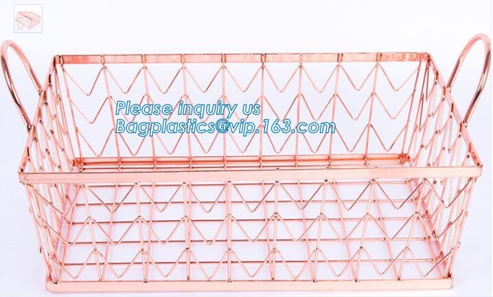 Wholesale china trade decorative laundry metal wire material storage basket, Storage Metal Wire Fruit Basket hanging wir