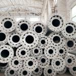 Single Circuit 69KV Power Steel Tubular Pole with Hot dip Galvanization