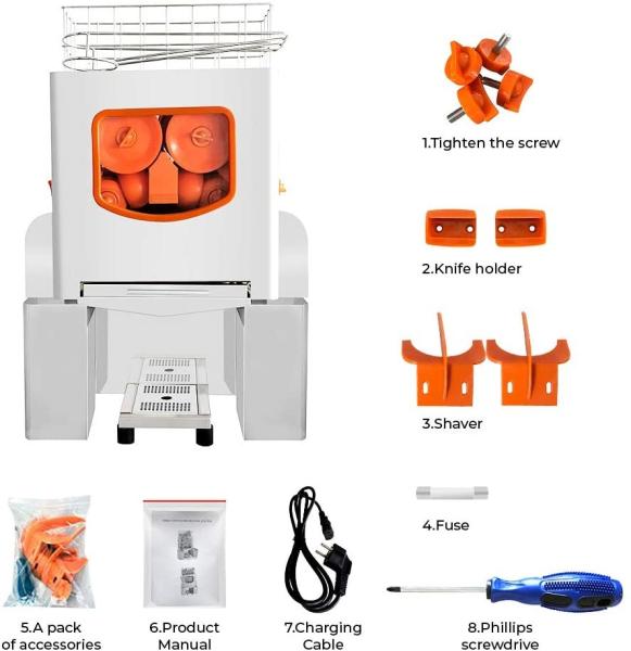 Buy cheap 370W 25pc/Min Freshly Squeezed Automatic Orange Juicer Machine from wholesalers