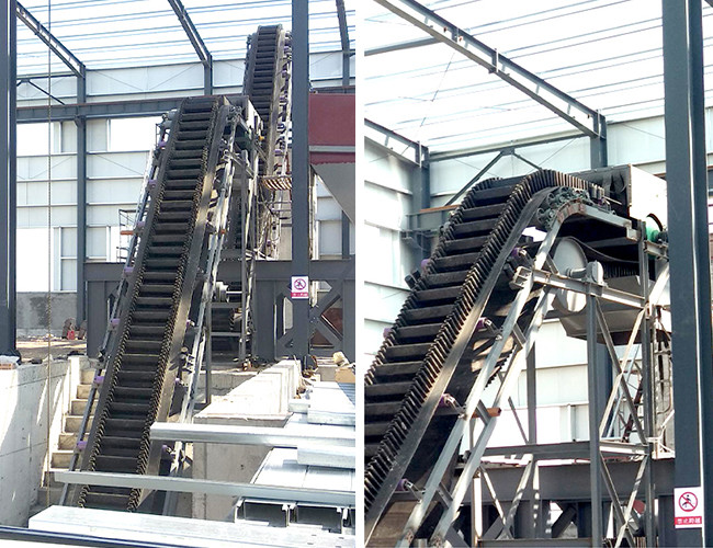Wave Shaped Apron Pu Rubber Corrugated Sidewall Belt Conveyor For Mining