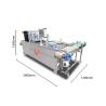 Buy cheap 3.5KW Continuous Plastic Food Tray Sealing Machine Tray Heat Sealer For Supermarket from wholesalers