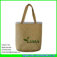 Buy cheap LUDA striped fabric clotch deco straw handbags fashion seagrass 2013 straw bags product