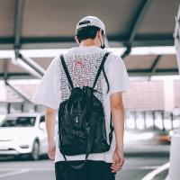 Buy cheap Harajuku high school students backpack rope simple Joker bundle mouth multi product