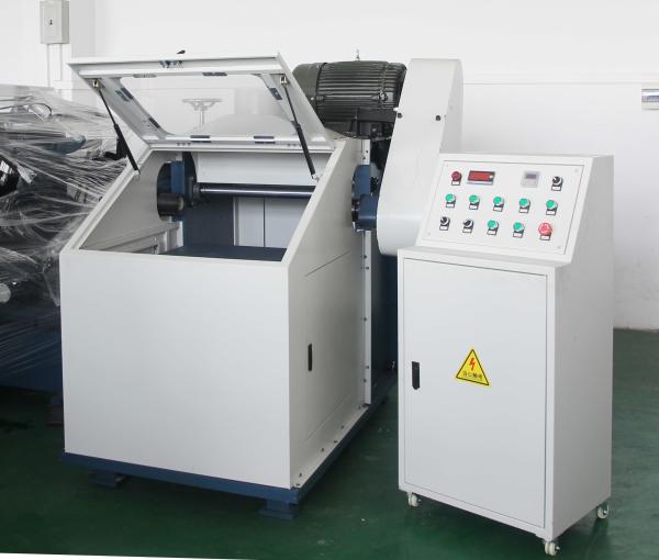 Quality Luggage Accessories Metal Zipper Flat Polishing Machine With Dust Collector Centrifugal Disc for sale