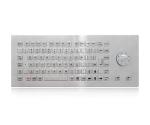 90 Keys Industrial Stainless Steel Keyboard With Sealed / ruggedized SS hula