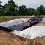 Glossy Geomembrane for Outdoor Canal Lining and Pond HDPE Plastic Impermeable