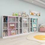 Children Bookshelf Metal Kindergarten Small Book Rack Toy Chest Storage Cabinet