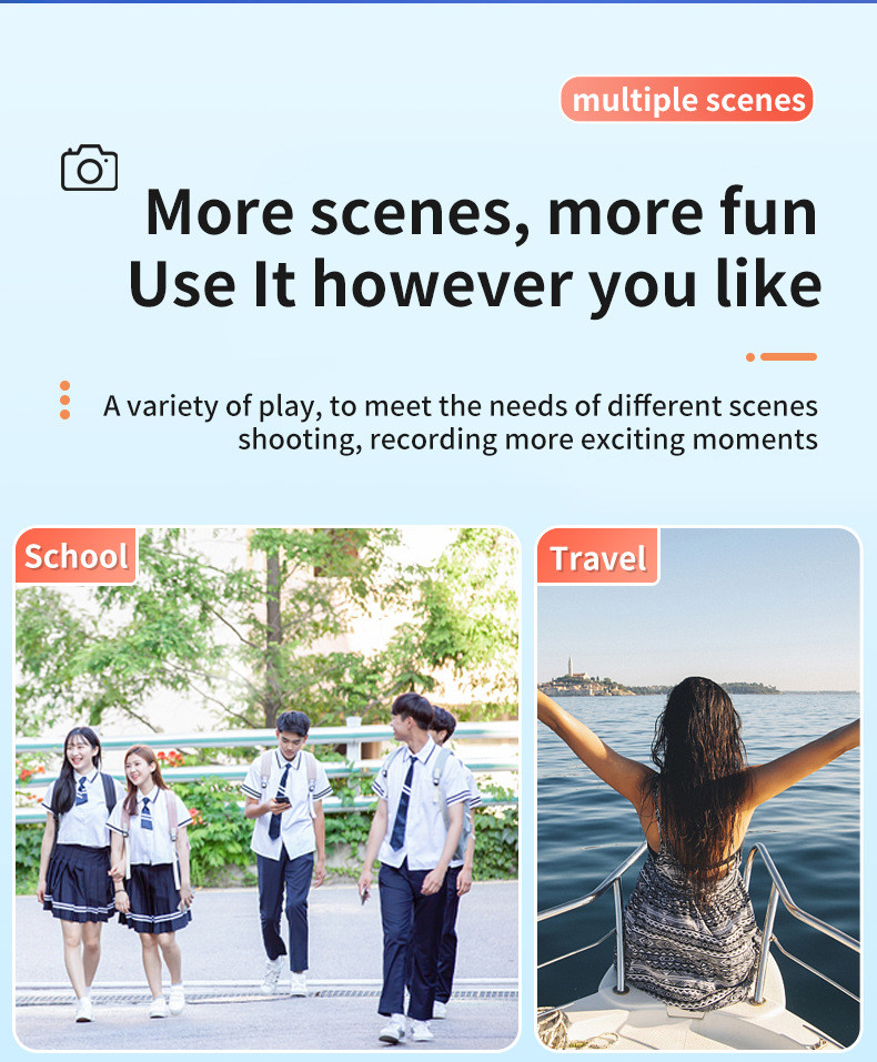 High-Definition Mini Camera Comes With 8 Filters Video Loop Super Long Range Y3000