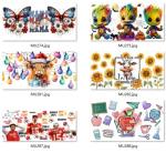 Foil Hot Stamping AB transfer film UV DTF Cup Wrap Transfers