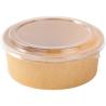 Buy cheap Oilproof Salad Kraft Bowls With Lids Leakproof Compostable Nontoxic from wholesalers